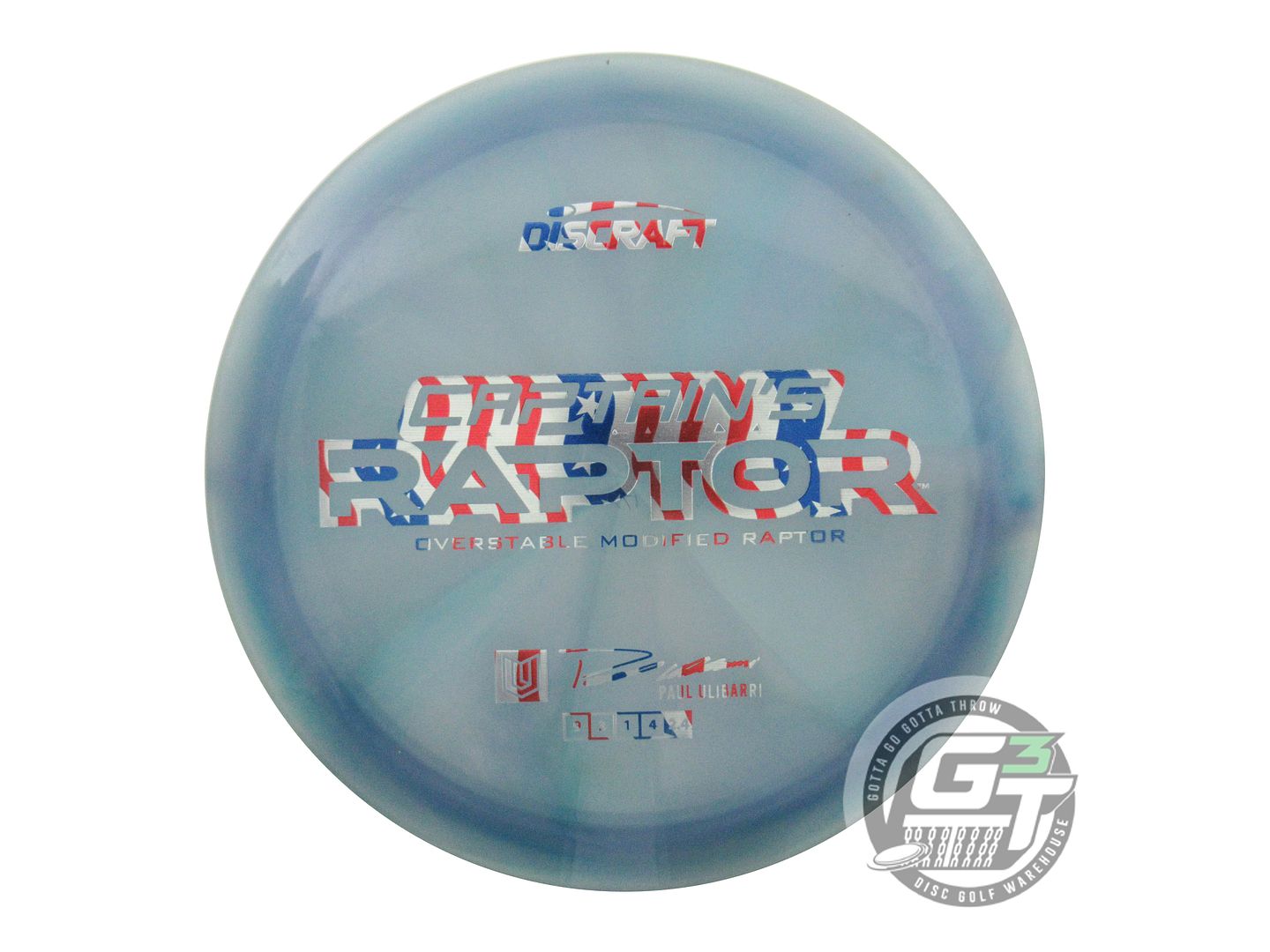 USED Discraft Special Blend Z Raptor 177g Blue Flag Foil Driver Golf Disc