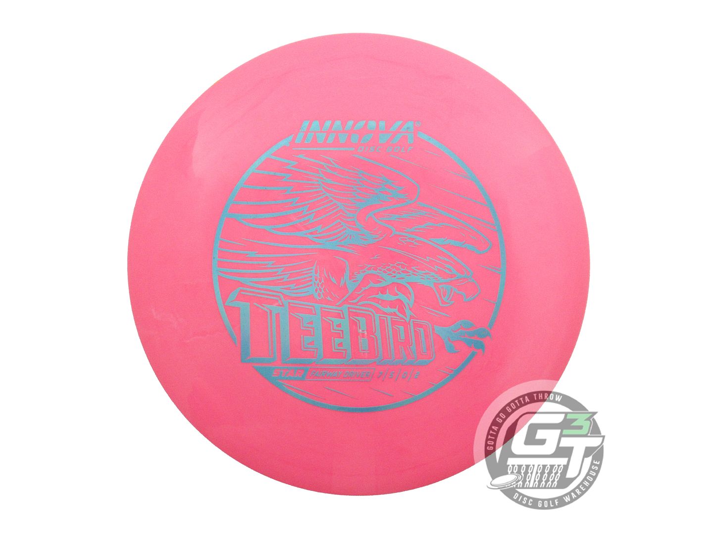 USED Innova Star Teebird 171g Pink Blue Holo Foil Fairway Driver Golf Disc
