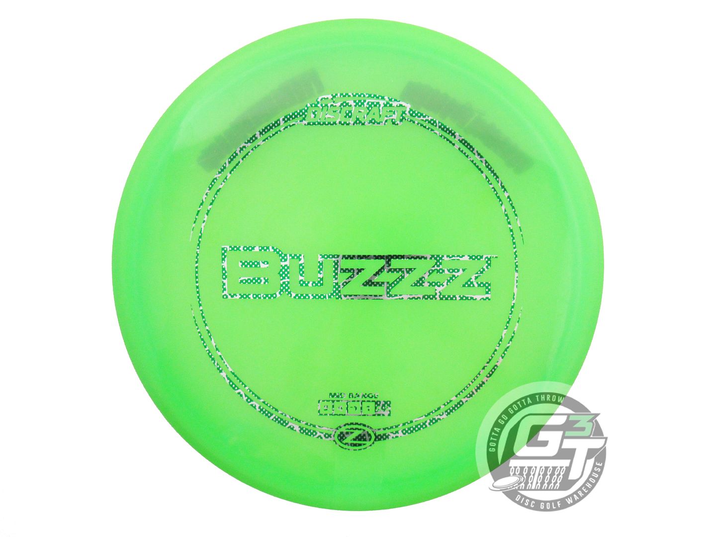 USED Discraft Z Buzzz 177g Lime Reptile Foil Midrange Golf Disc