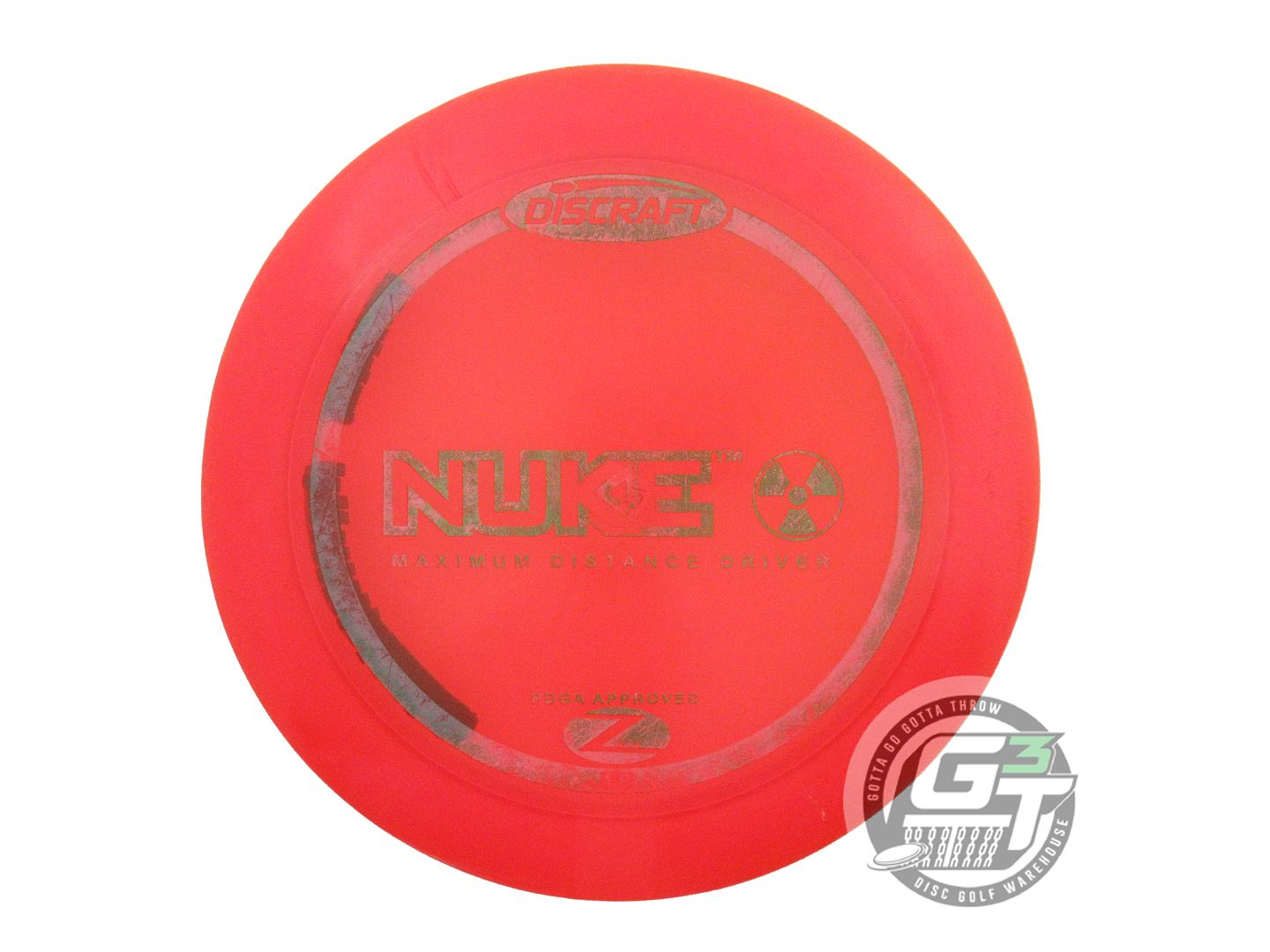 USED Discraft Z Nuke 171g Red Green Foil PFN Distance Driver Golf Disc