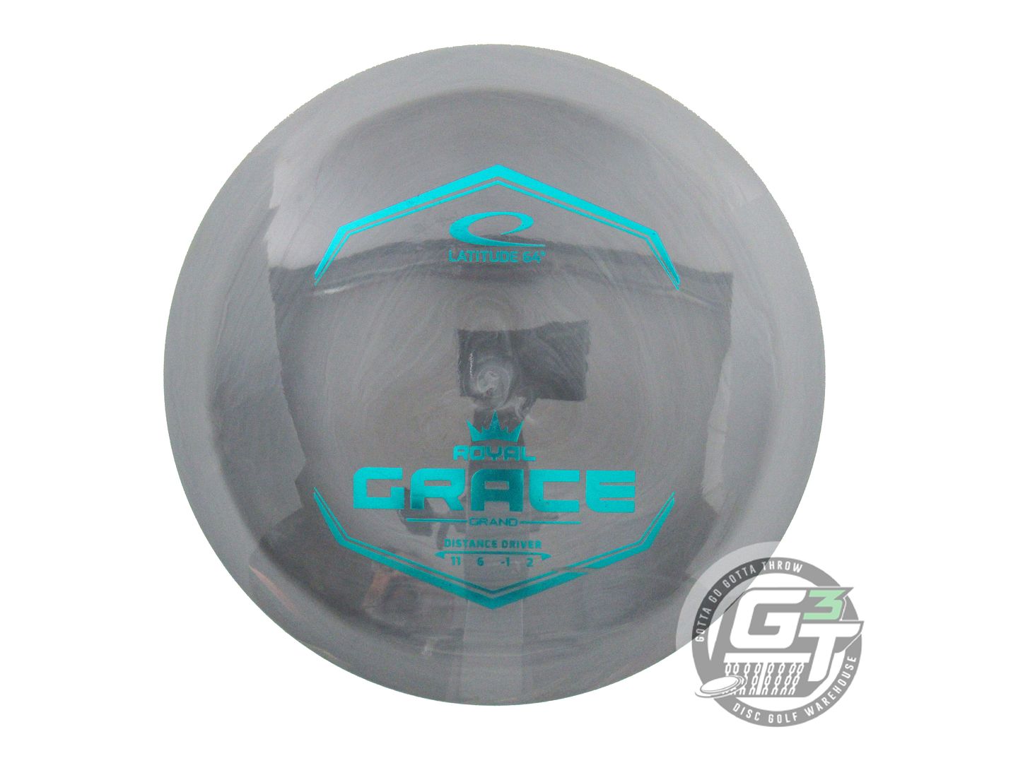 USED Latitude 64 Royal Grand Grace 173g Gray Teal Foil Distance Driver Disc
