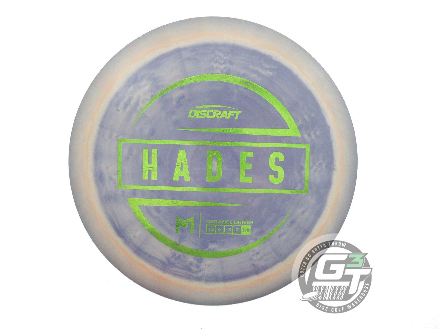 USED Discraft [McBETH] ESP Hades 178g Purple-Peach Lime Star Foil Driver Disc