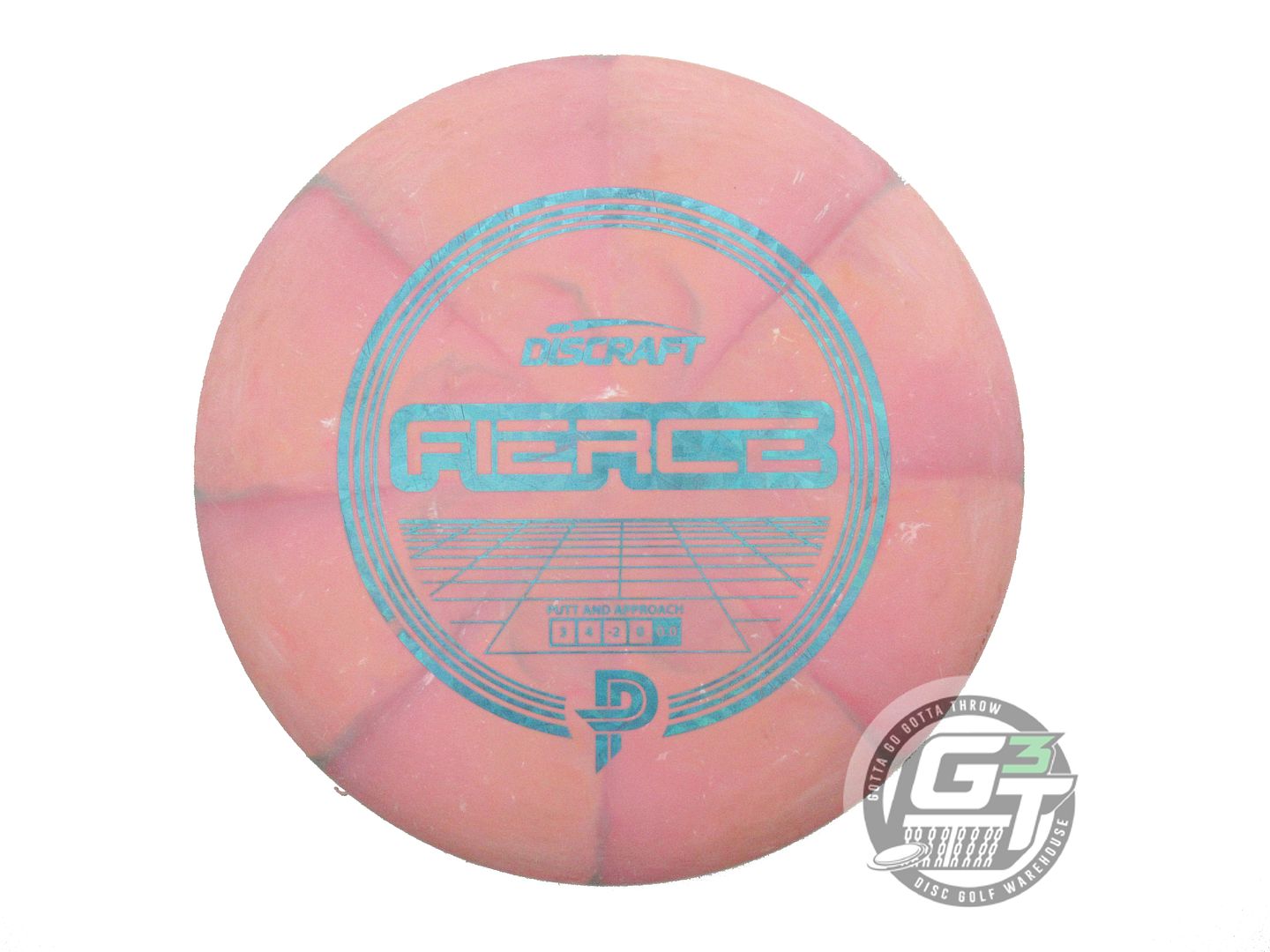 USED Discraft [PIERCE] Jawbreaker Fierce 173g Peach-Pink Shatter Putter Disc