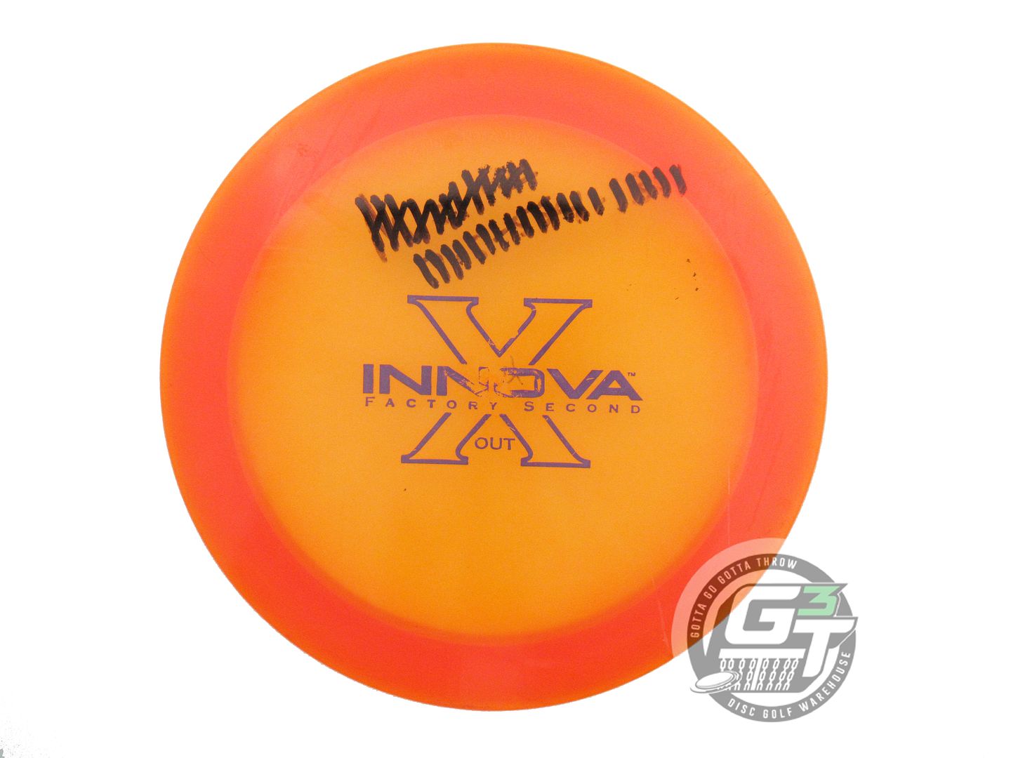USED Innova X-OUT Champion Xcaliber 175g Orange Distance Driver Golf Disc