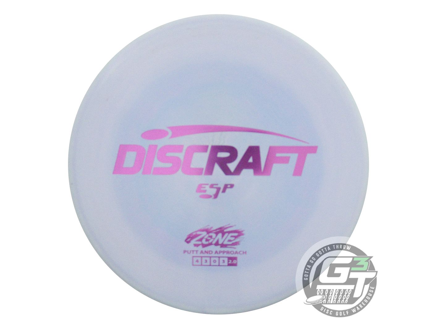 USED Discraft ESP Zone 175g Periwinkle Purple Foil Putter Golf Disc