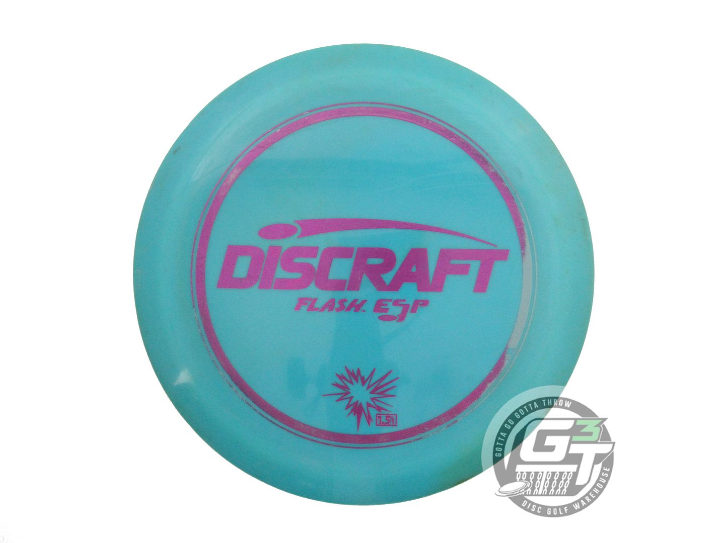 USED Discraft ESP Flash 174g Teal Purple Foil OOP Distance Driver Golf Disc