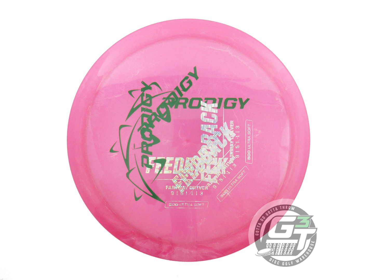 USED Prodigy Discs X-OUT 500 Ultra Soft Feedback 164g Pink Fairway Driver Disc
