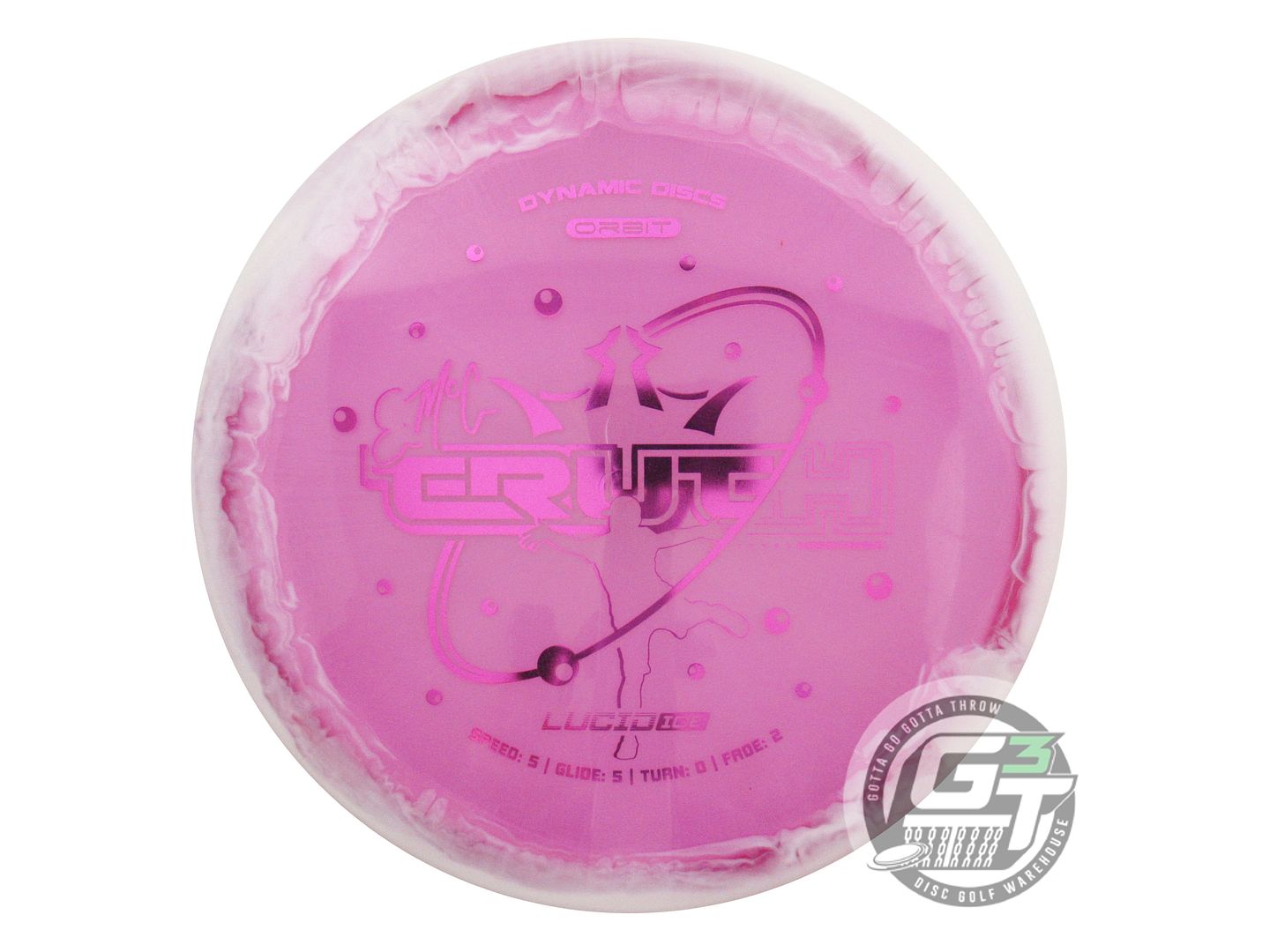 NOS Dynamic Discs Lucid Ice Orbit EMAC Truth 173g Purple Midrange Golf Disc