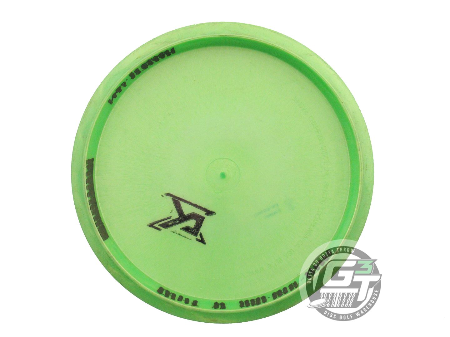 USED Hyzerbomb Frontline-X Mortar 175g Lime Flag Foil Midrange Golf Disc