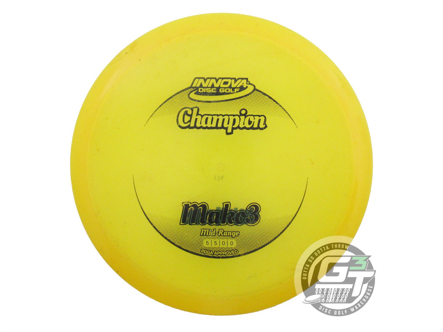 USED Innova Champion Mako3 176g Yellow Black Stamp Midrange Golf Disc