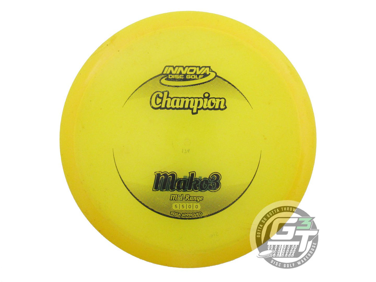 USED Innova Champion Mako3 176g Yellow Black Stamp Midrange Golf Disc