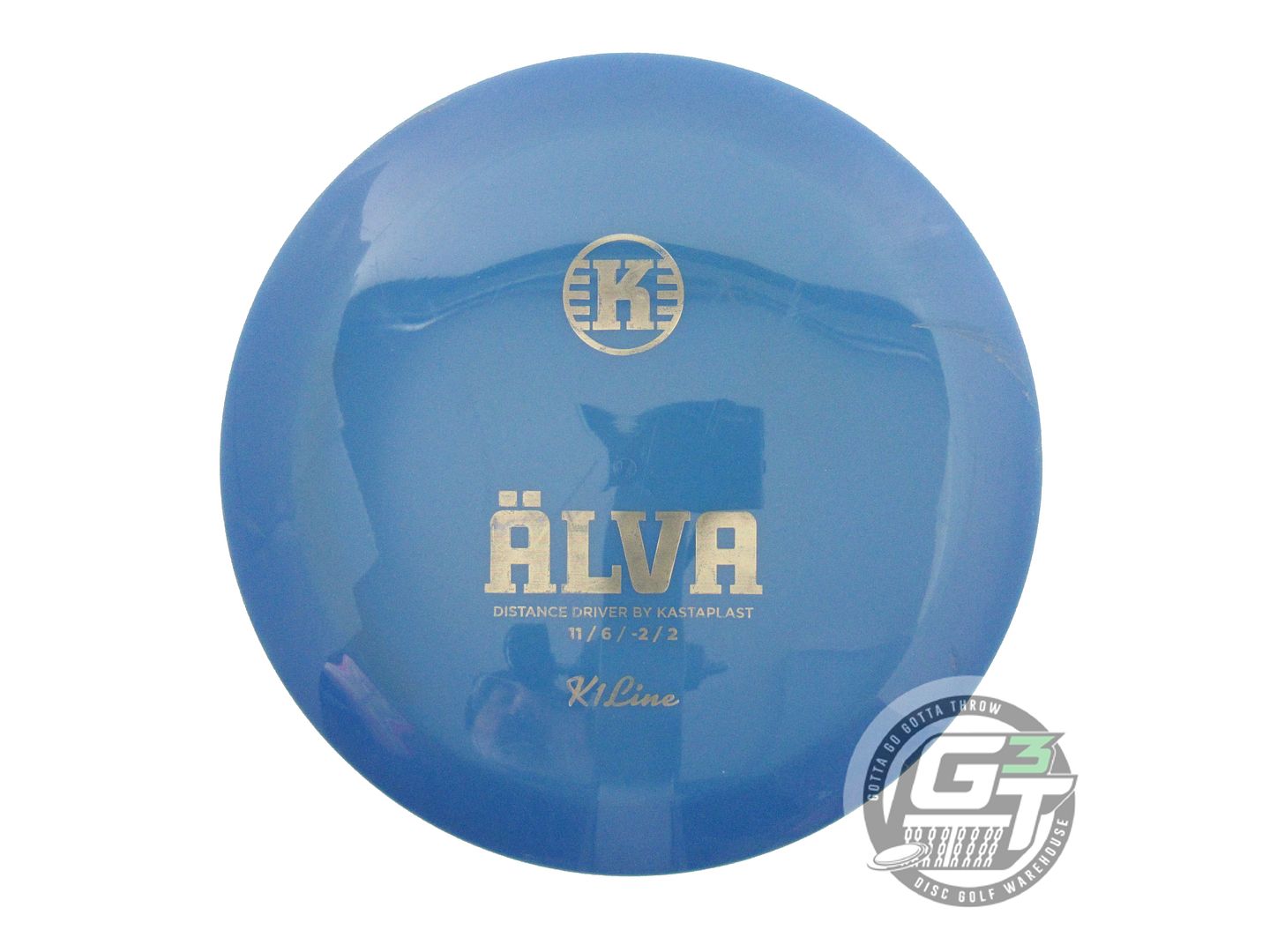 USED Kastaplast K1 Alva 173g Blue Gold Foil Distance Driver Golf Disc
