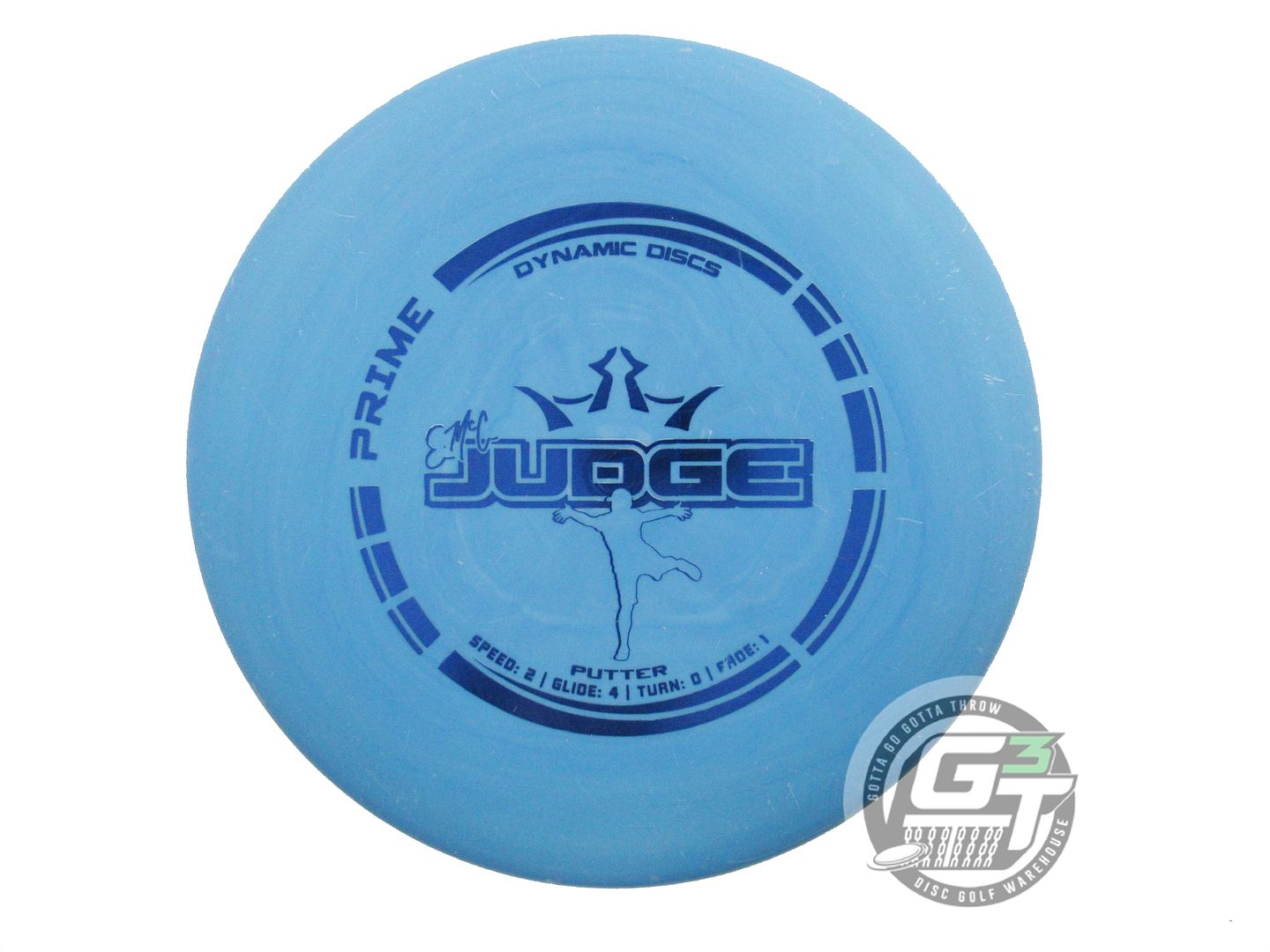 USED Dynamic Discs Prime EMAC Judge 174g Blue Blue Foil Putter Golf Disc