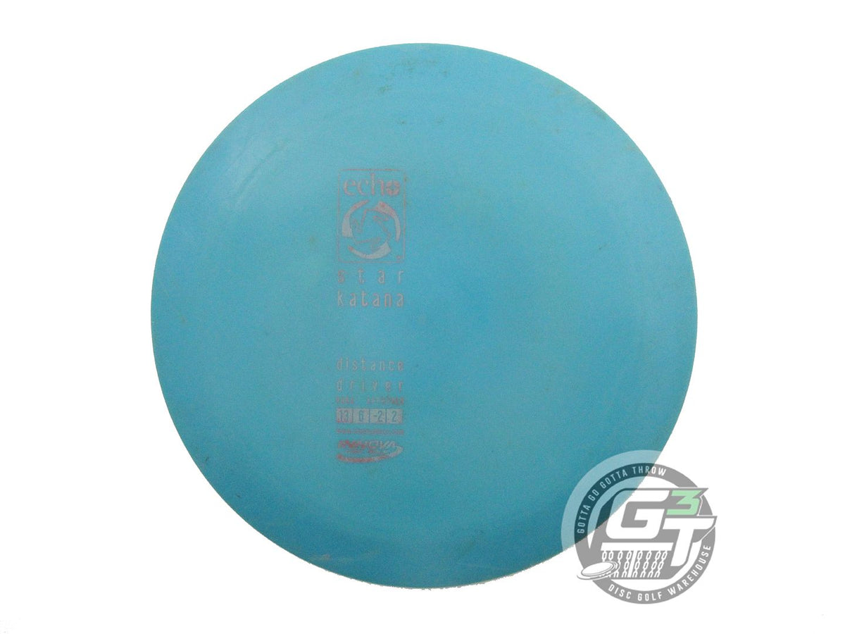 USED Innova Echo Star Katana 172g Teal Silver Stamp Distance Driver Golf Disc