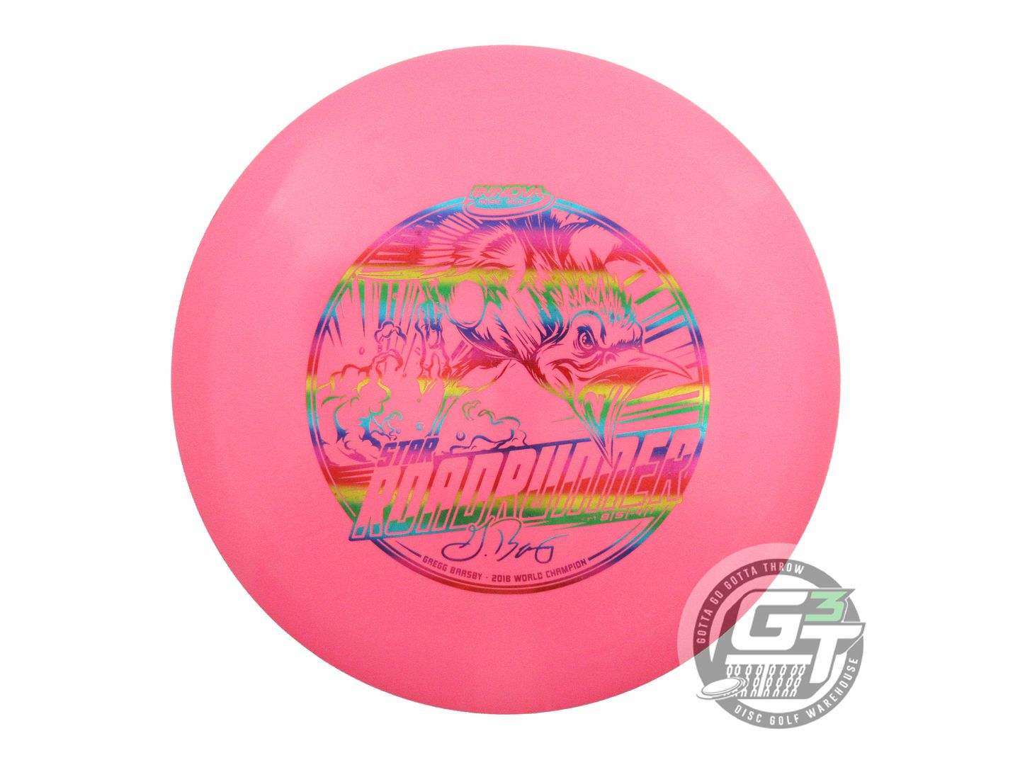 USED Innova [BARSBY] Star Roadrunner 172g Pink Rainbow Foil Driver Golf Disc