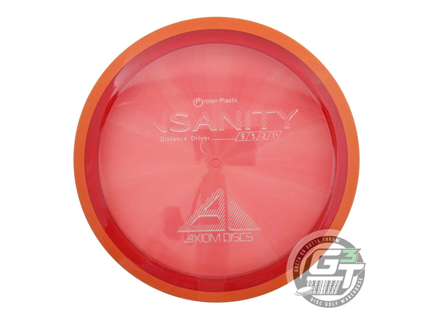 USED Axiom Discs Proton Insanity 173g Red Orange Rim Distance Driver Golf Disc