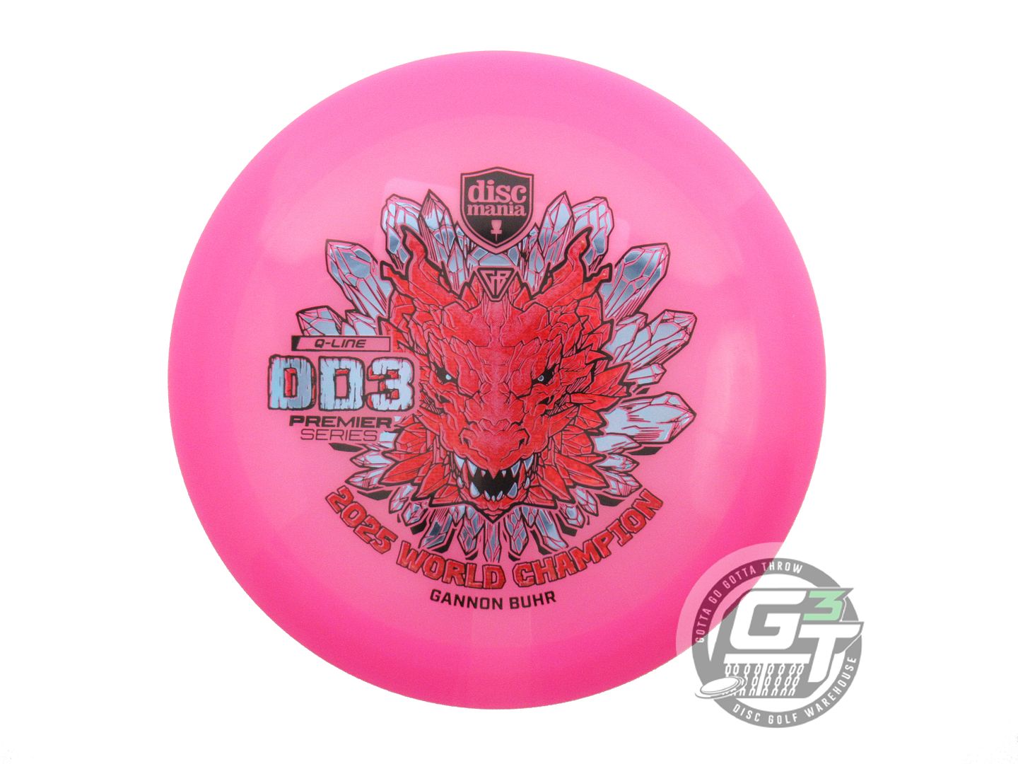 Discmania Limited Edition Premier Series Gannon Buhr 2025 World Champion Q-Line DD3 Distance Driver Golf Disc (Individually Listed)