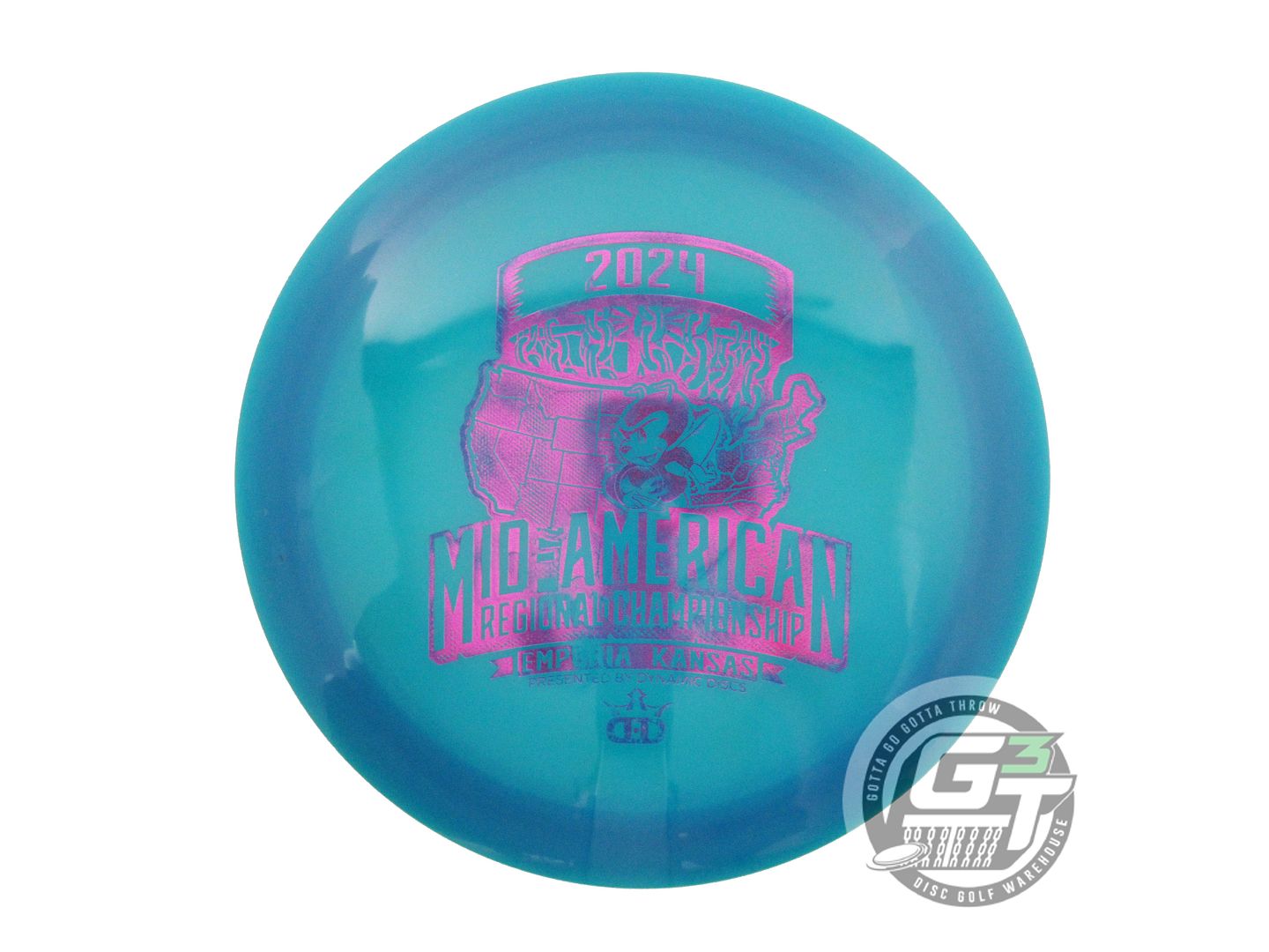 USED Dynamic Discs Lucid Raider 173g Blue Purple Foil Distance Driver Golf Disc