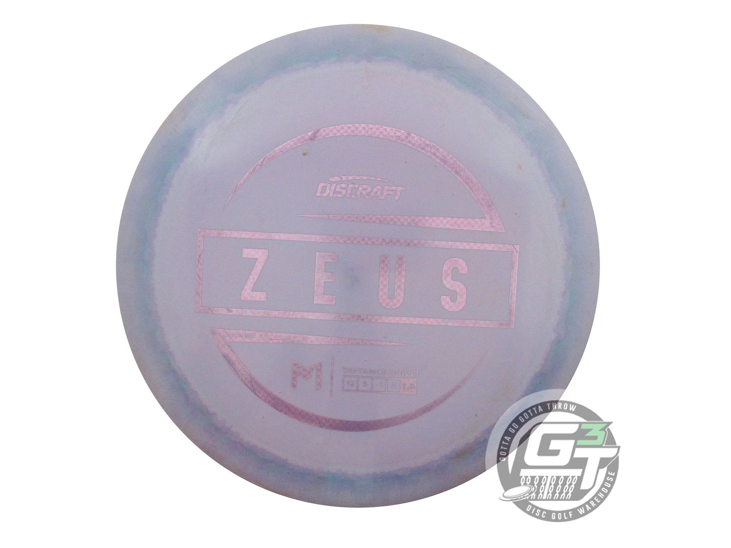 USED Discraft [McBETH] ESP Zeus 174g Lilac Lilac Foil Driver Golf Disc