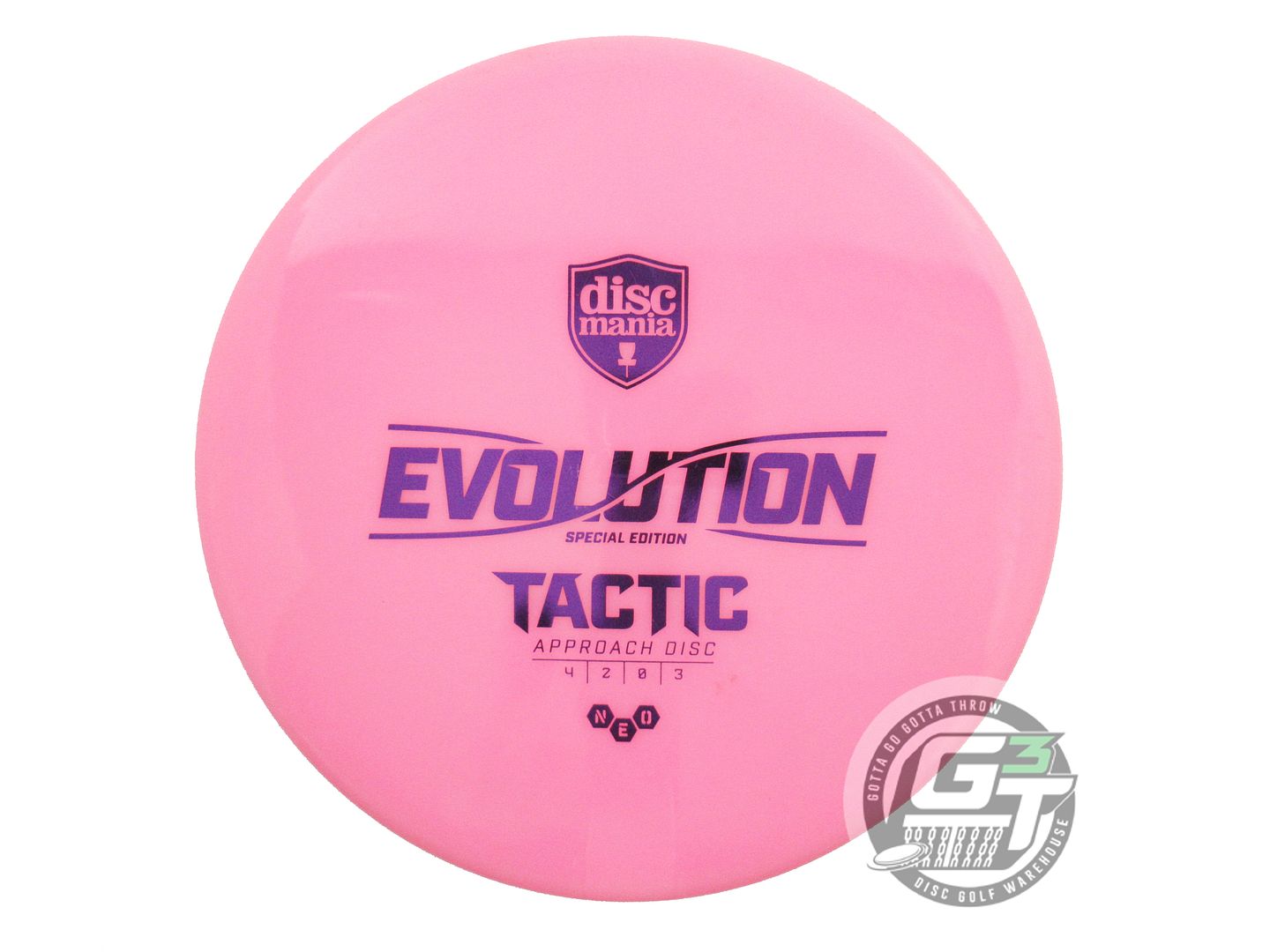 USED DiscMania [SE] Neo Tactic 176g Pink Purple Foil Putter Golf Disc