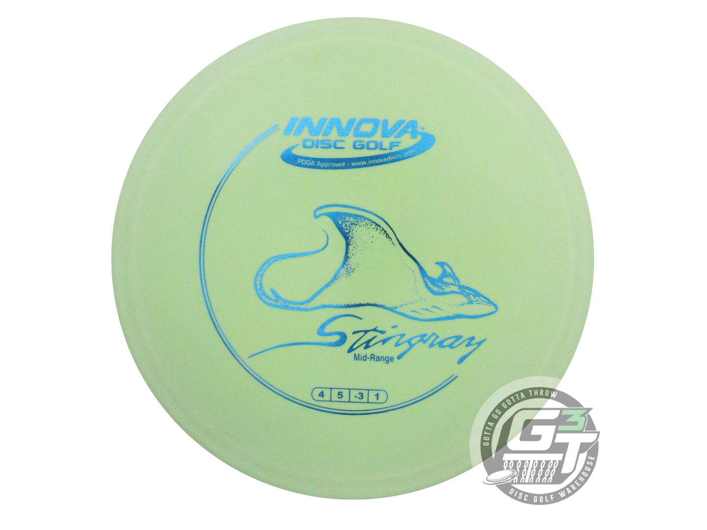 USED Innova DX Stingray 177g Lime Blue Foil Midrange Golf Disc