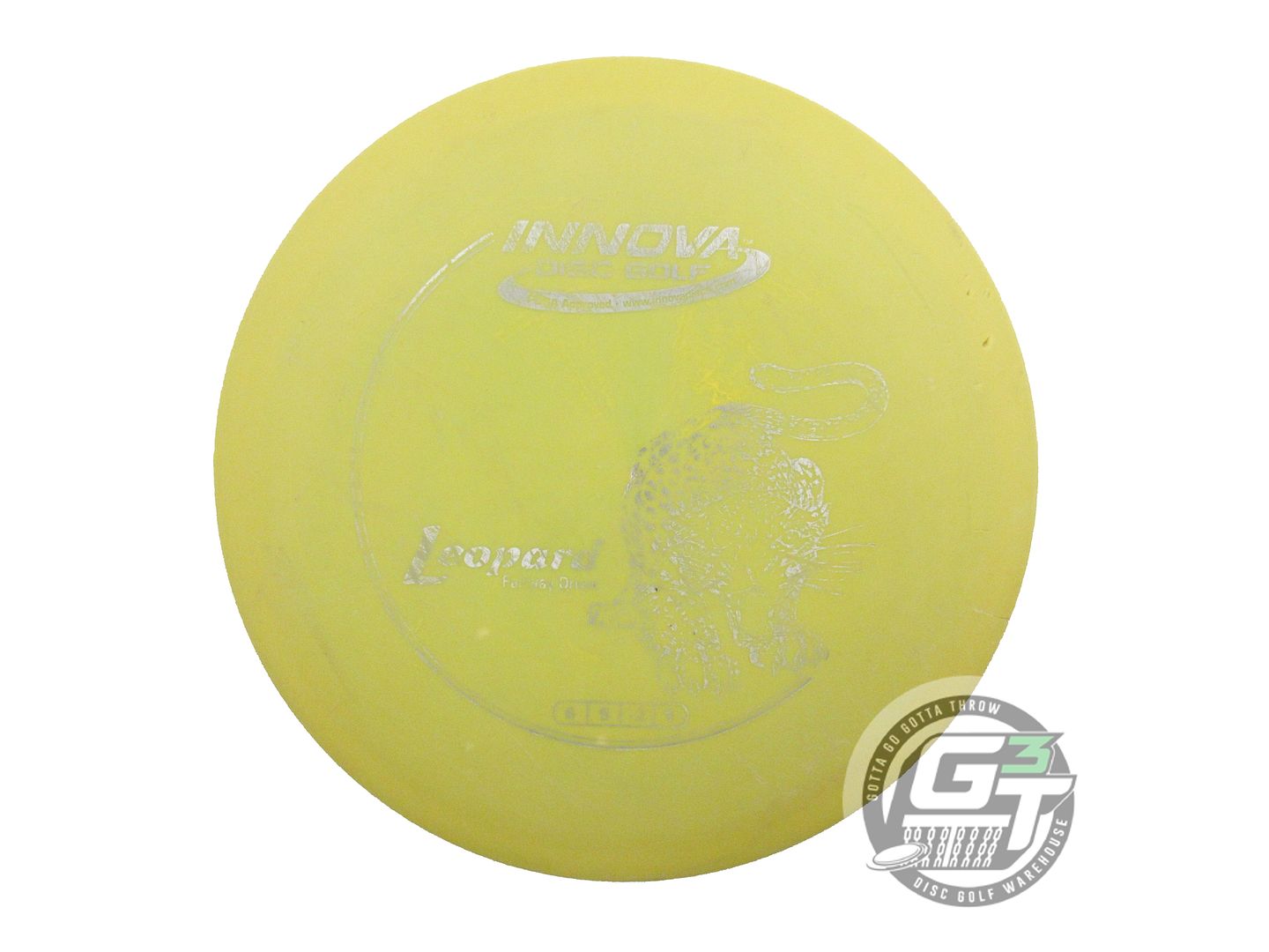 USED Innova DX Leopard 145g Yellow Silver Foil Fairway Driver Golf Disc