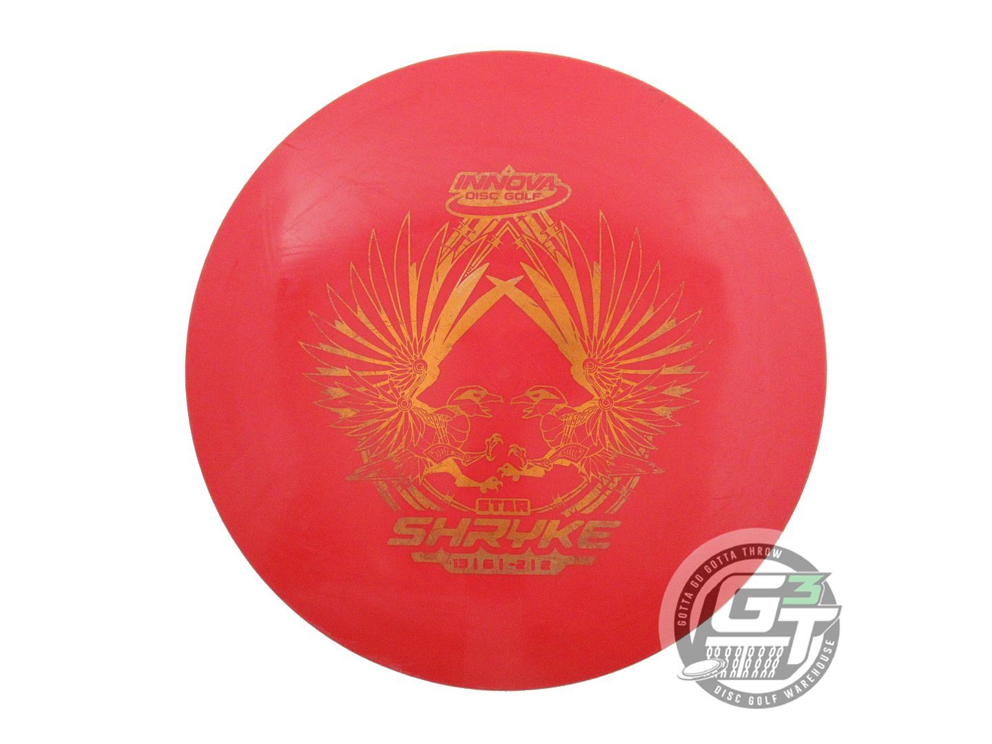 USED Innova Star Shryke 176g Red Orange Foil Distance Driver Golf Disc
