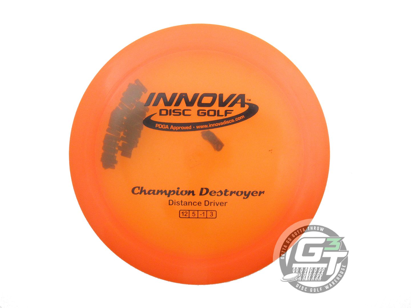 USED Innova Champion Destroyer 171g Orange Black Stamp Distance Driver Golf Disc