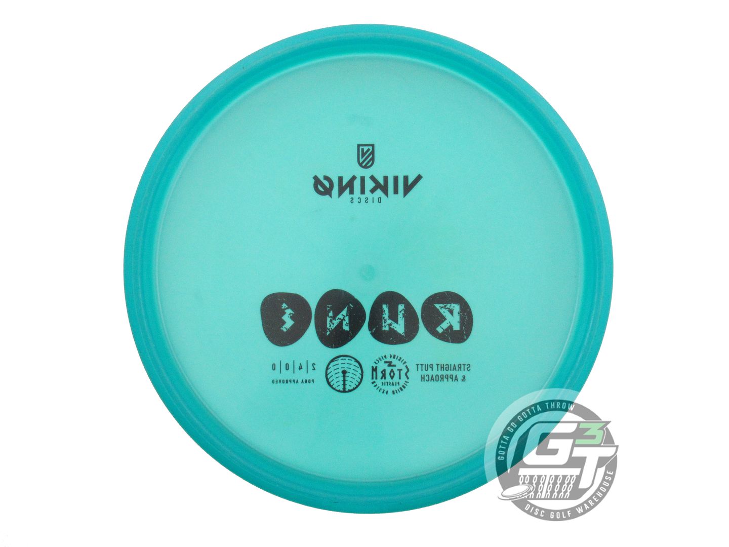USED Viking Discs Storm Rune 170g Teal Black Stamp Putter Golf Disc