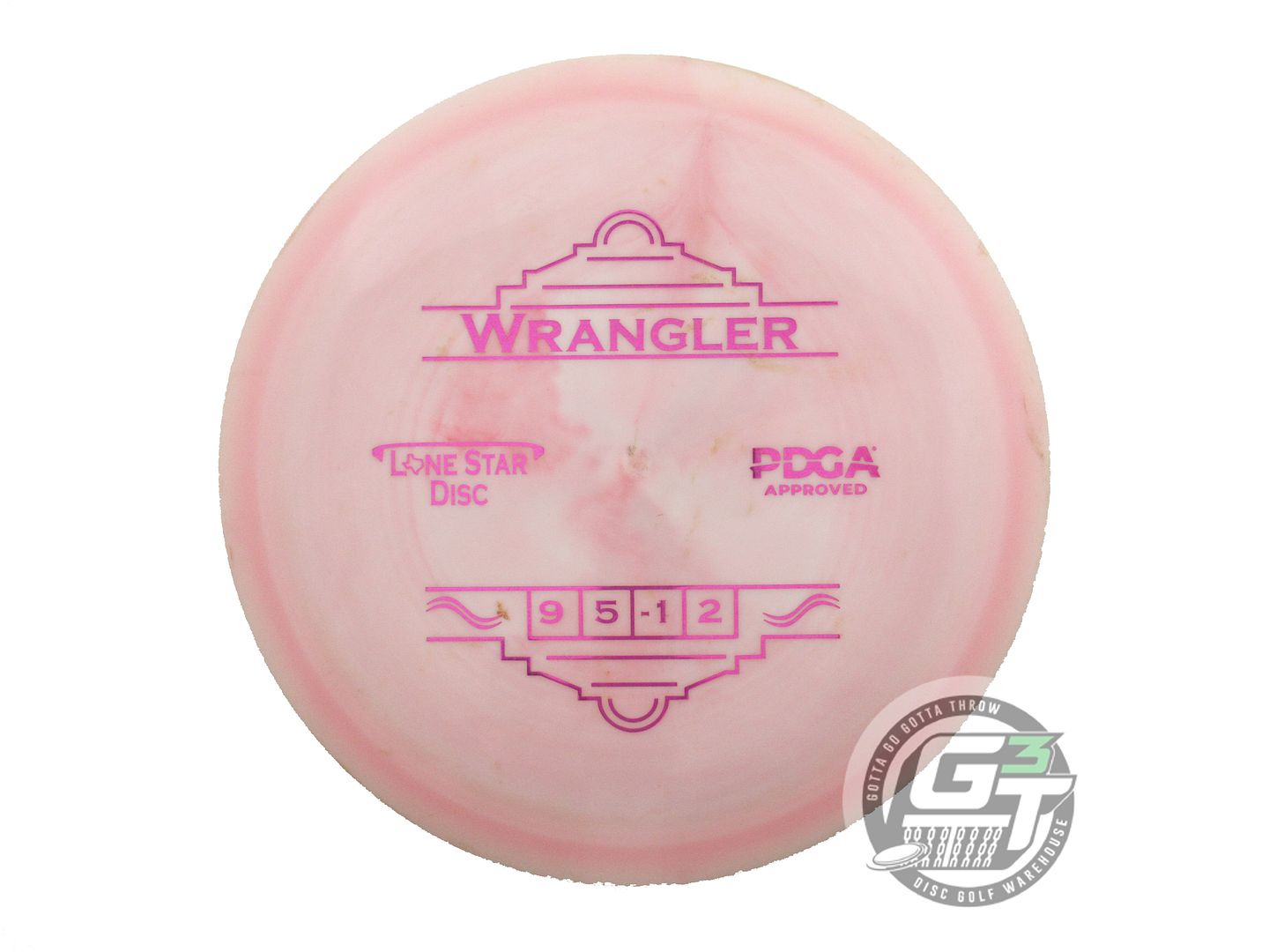 USED Lone Star Bravo Wrangler 174g Pink Magenta Foil Distance Driver Golf Disc