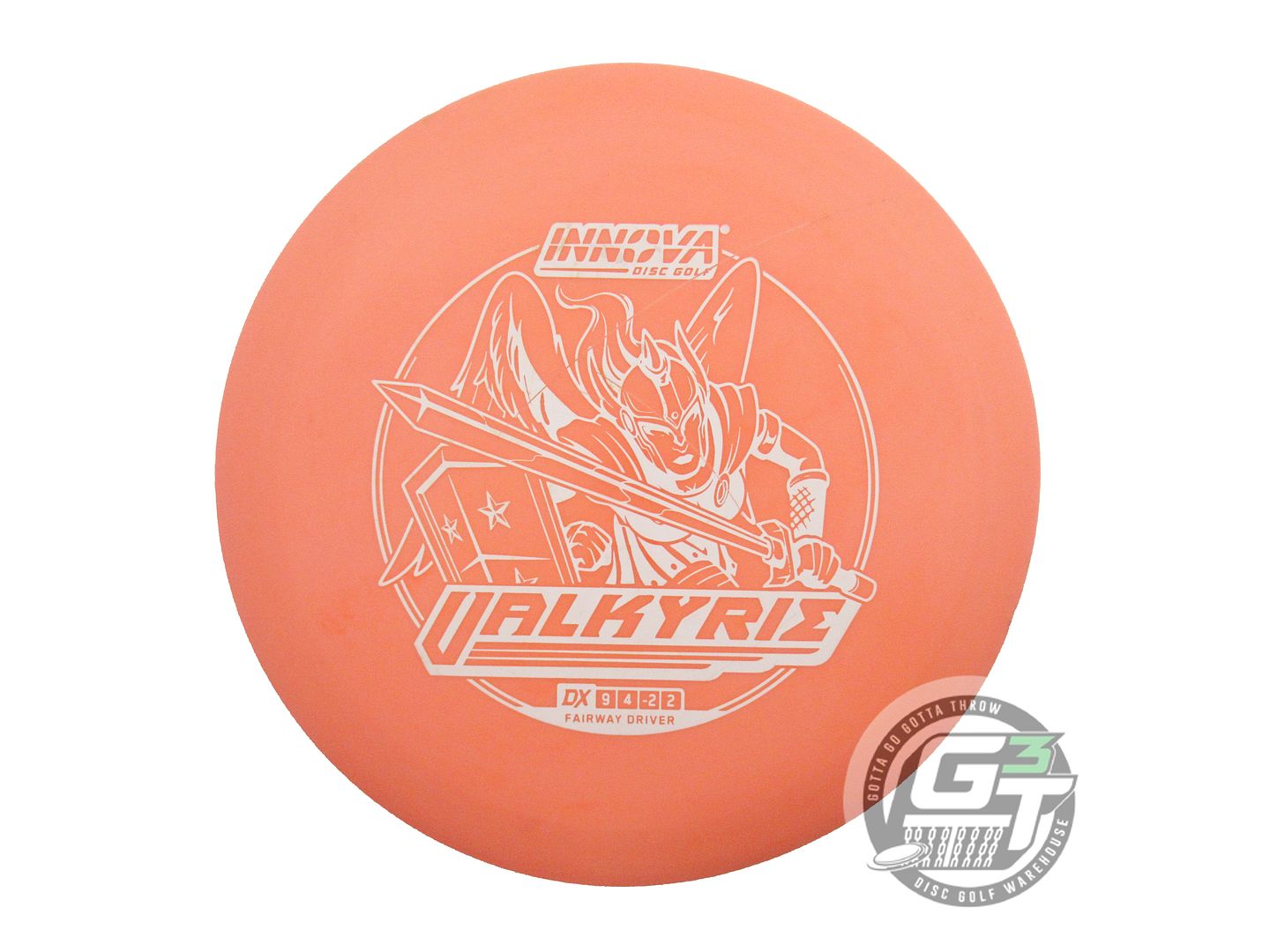 USED Innova DX Valkyrie 160g Peach White Stamp Distance Driver Golf Disc