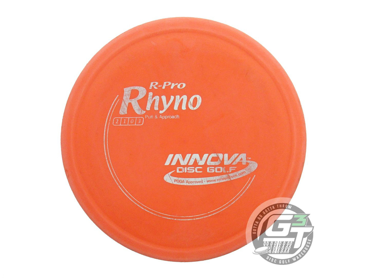 USED Innova R-Pro Rhyno 171g Orange Silver Stamp Putter Golf Disc