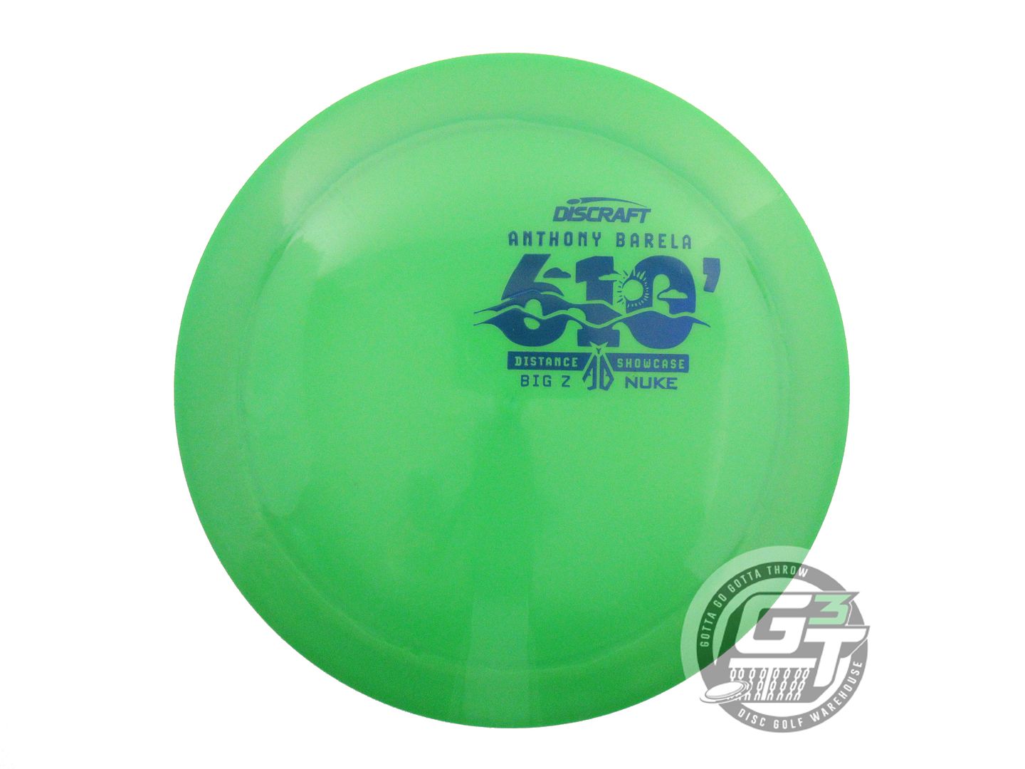 NOS Discraft [BARELA] Big Z Nuke 174g Green Blue Stamp Distance Driver Golf Disc