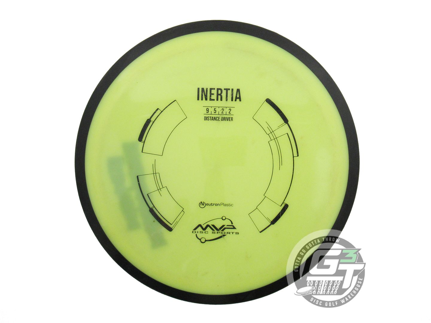 USED MVP Disc Sports Classic Neutron Inertia 173g Yellow Distance Driver Disc