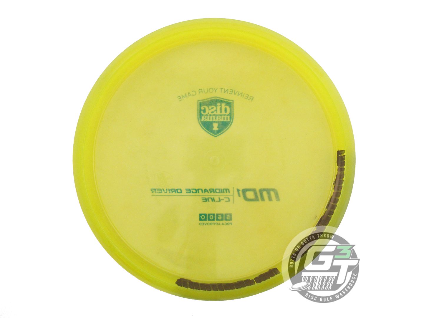 USED DiscMania C-Line MD1 177g Yellow Blue Foil Midrange Golf Disc