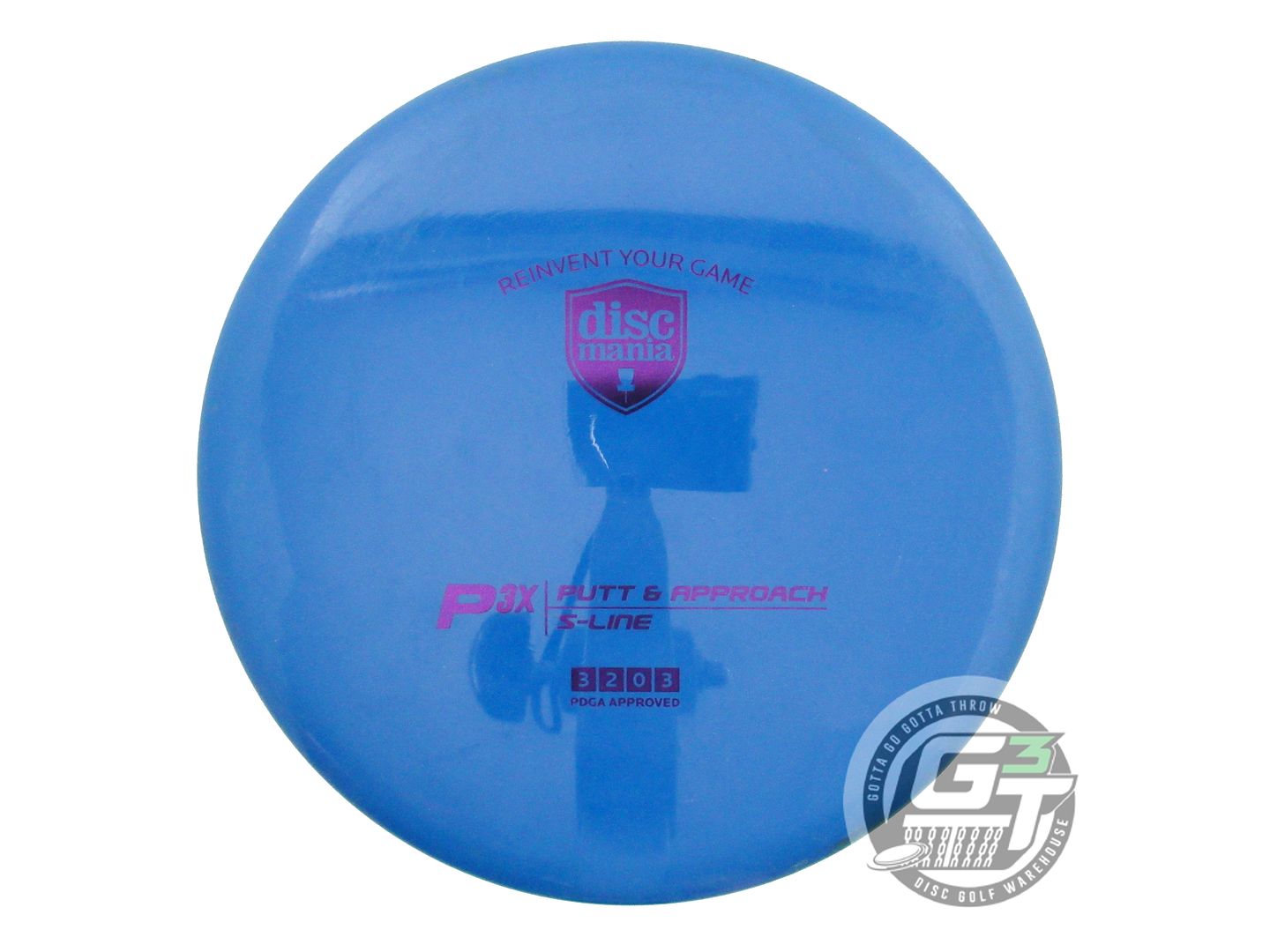 USED DiscMania S-Line P3x 176g Blue Purple Foil Putter Golf Disc