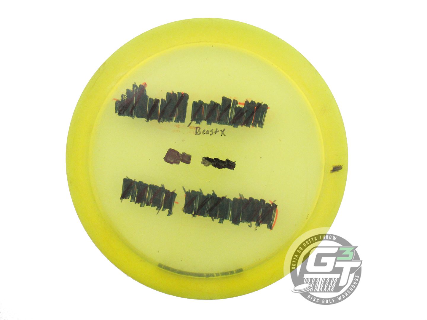 USED Innova Champion Beast-X 168g Yellow Wiped Stamp Distance Driver Golf Disc