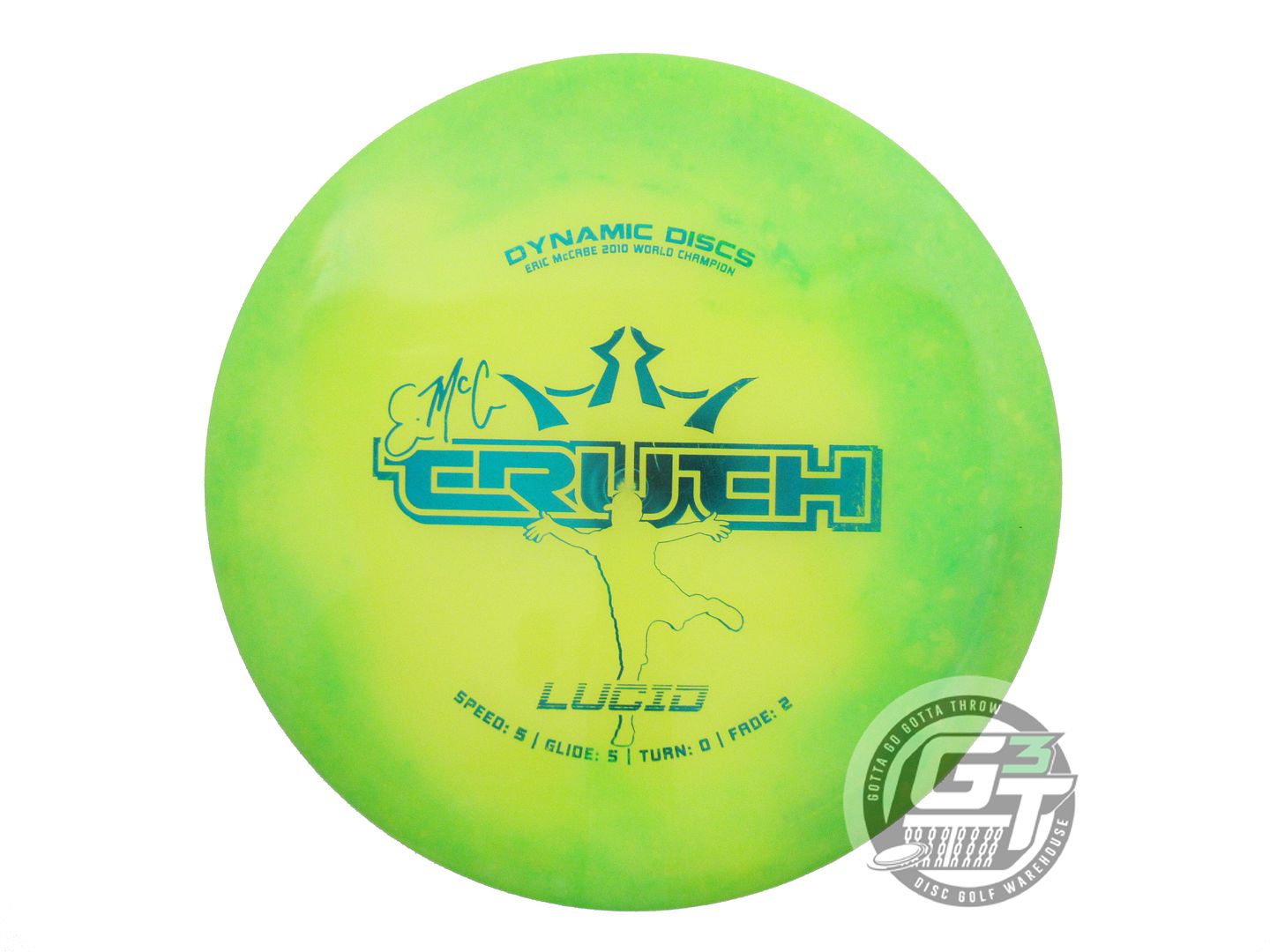 USED Dynamic Discs Lucid EMAC Truth 169g Lime HOME DYED Midrange Golf Disc