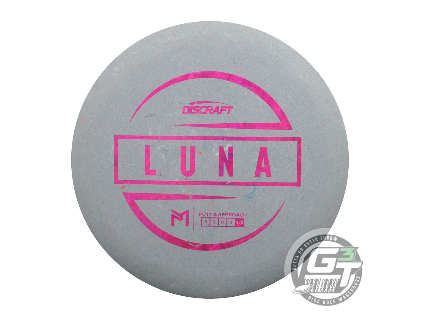 USED Discraft [McBETH] Jawbreaker Luna 175g Gray Pink Shatter A Putter Golf Disc