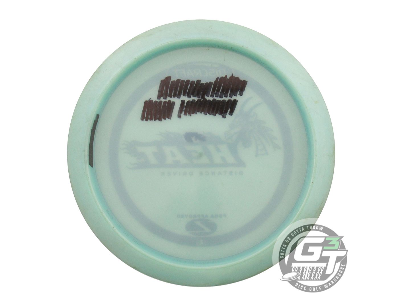 USED Discraft Z Heat 165g Aqua Gold Foil PFN Distance Driver Golf Disc