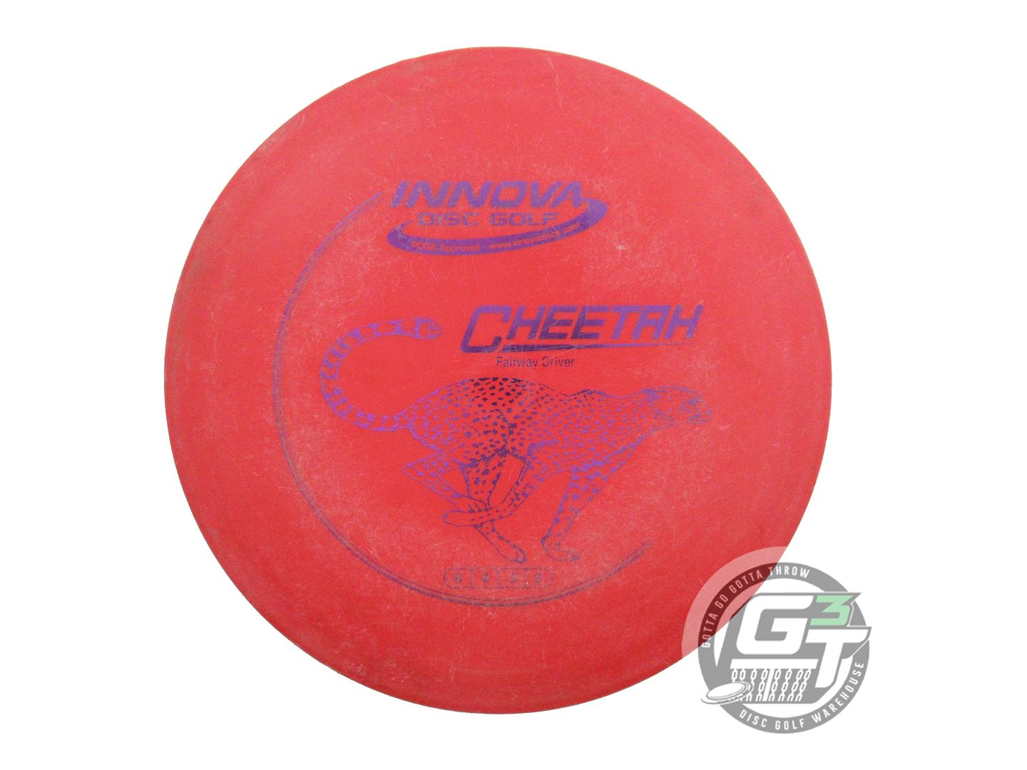 USED Innova DX Cheetah 173g Red Purple Foil Fairway Driver Golf Disc