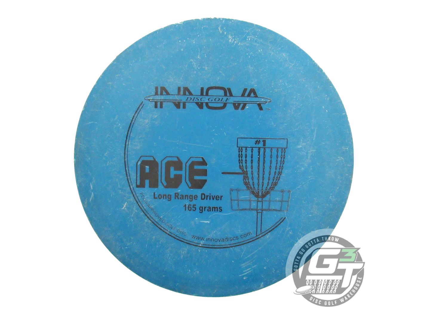 USED Innova DX Ace 169g Blue Black Stamp OOP Distance Driver Golf Disc