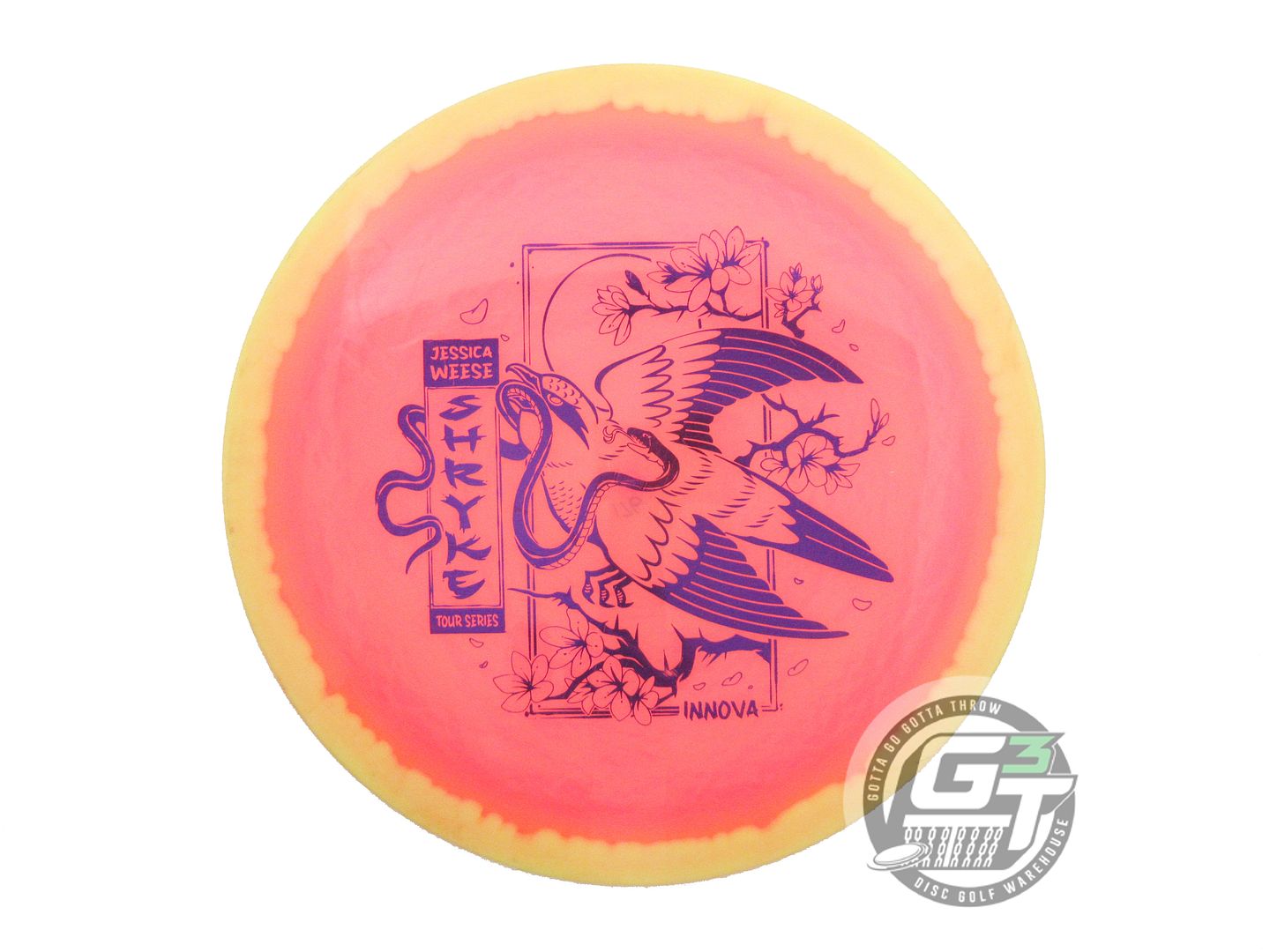 USED Innova [WEESE] Halo Champion Shryke 176g Yellow-Pink Distance Driver Disc