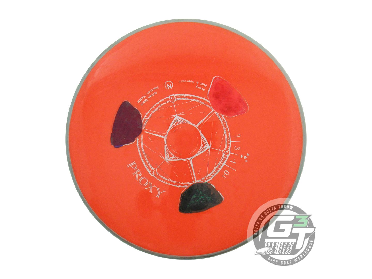 USED Axiom Discs Neutron Proxy 172g Orange Seafoam Rim Putter Golf Disc