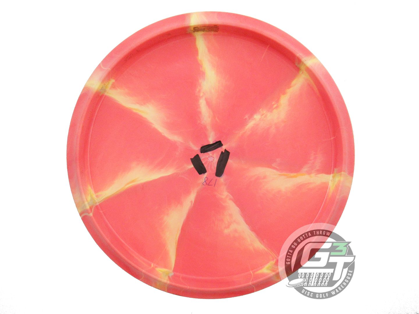 USED Discraft [DICKERSON] Swirl ESP Buzzz 178g Pink-Yellow Midrange Golf Disc
