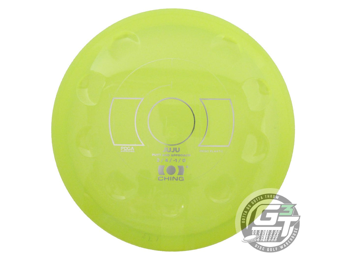 USED Ching Meso Juju 173g Yellow Silver Foil Putter Golf Disc