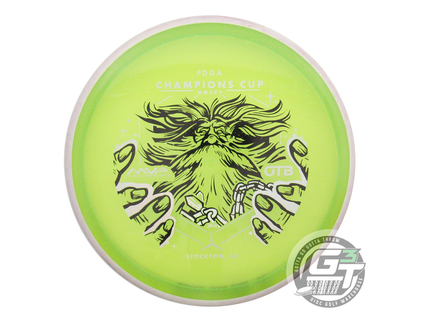 USED Axiom Discs [OTB OPEN] Proton Hex 176g Lime Pink Rim Midrange Golf Disc