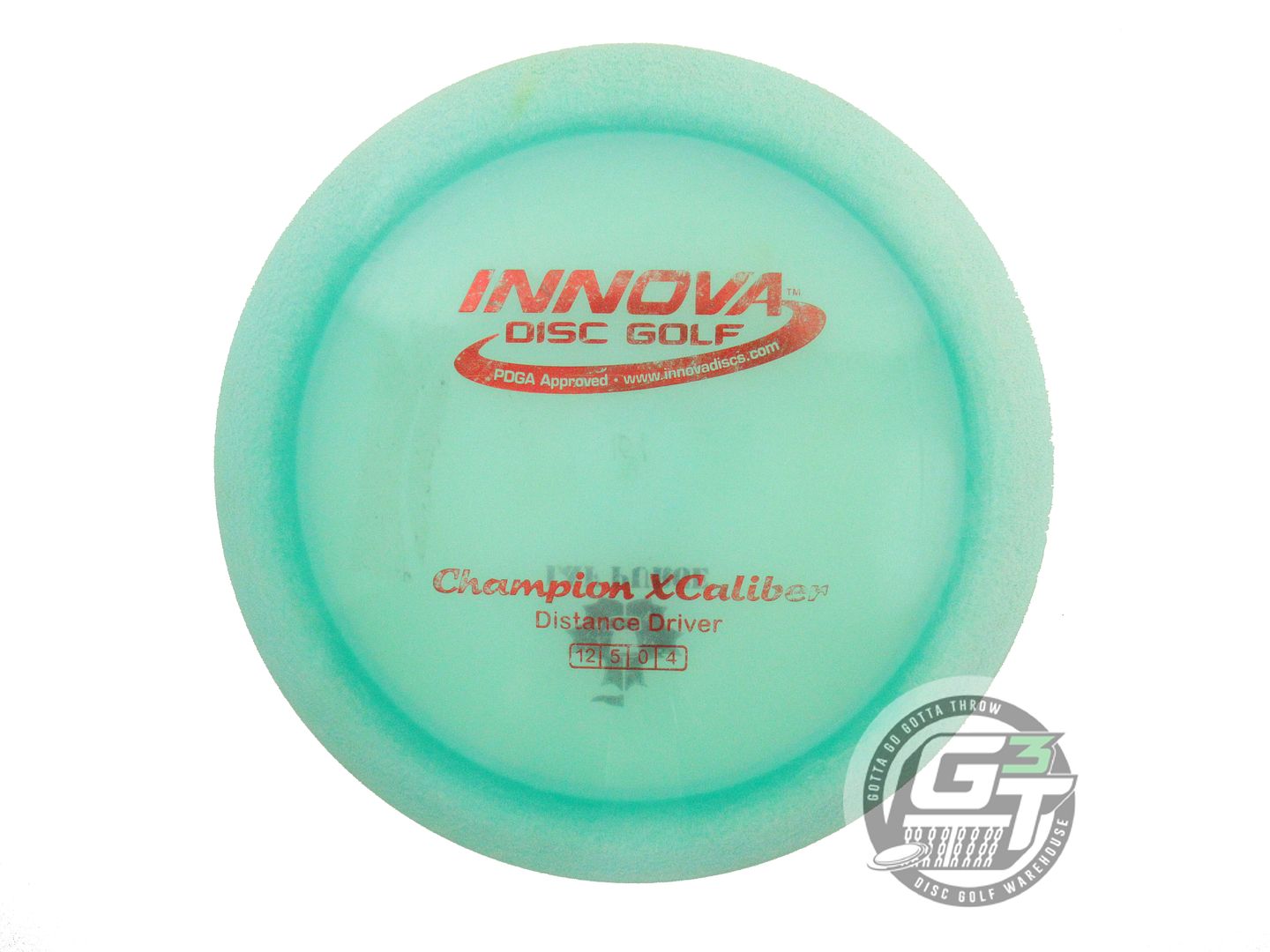 USED Innova Champion Xcaliber 160g Seafoam Red Foil Distance Driver Golf Disc