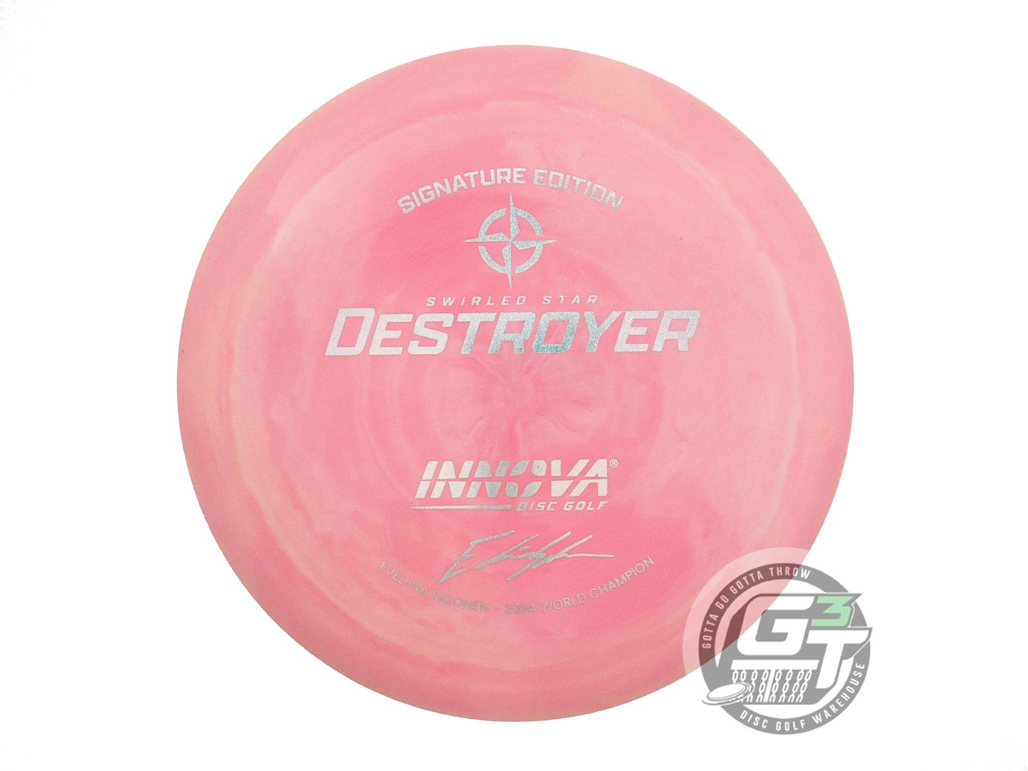 USED Innova [SALONEN 1X] Swirled Star Destroyer 168g Pink Distance Driver Disc