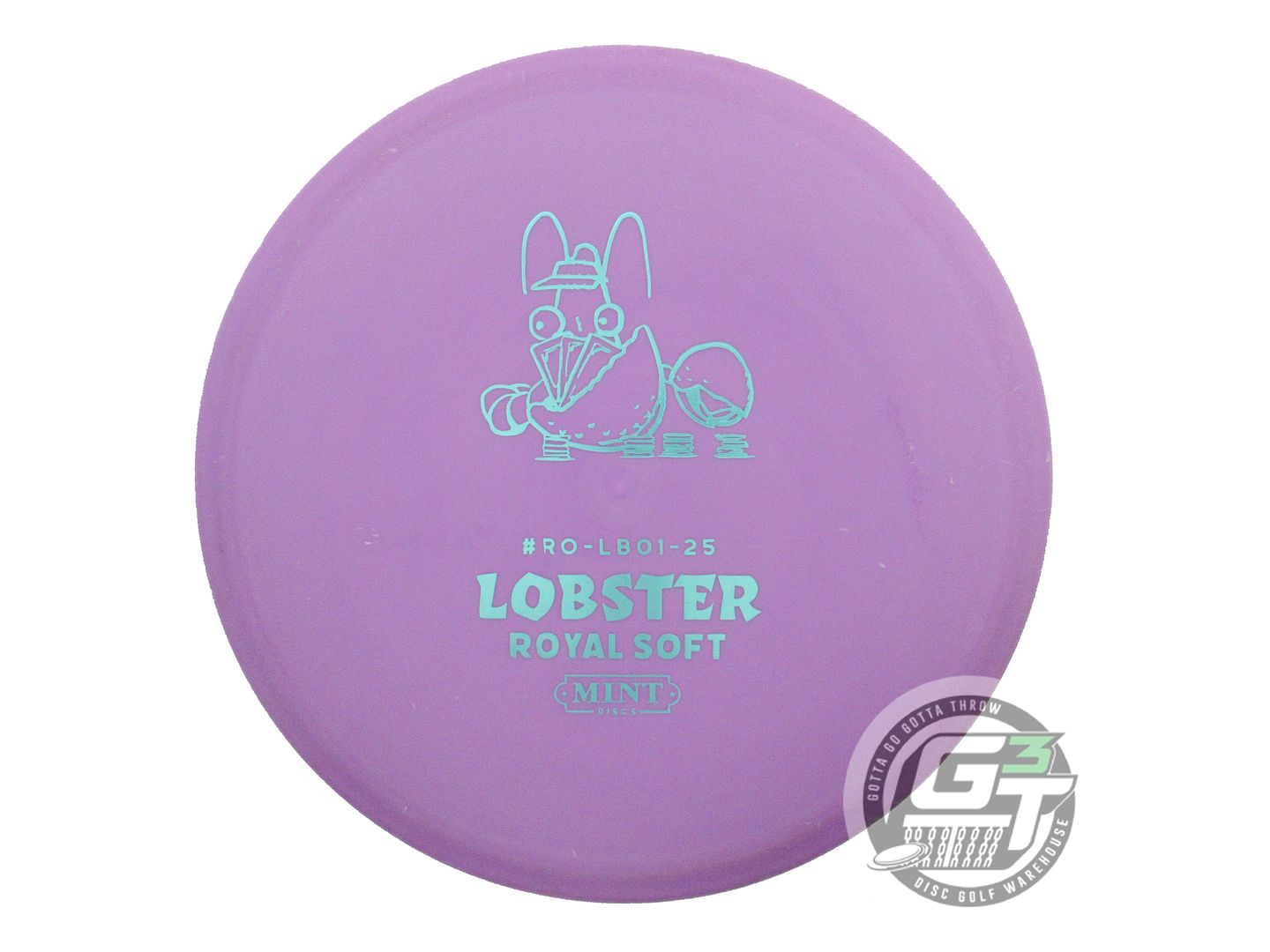 USED Mint Discs Royal Soft Lobster 176g Purple Aqua Foil Midrange Golf Disc